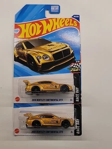 2025 Hot Wheels 2018 Bentley Continental GT3 Gold Q Case (2 Stück) - Bild 1 von 1