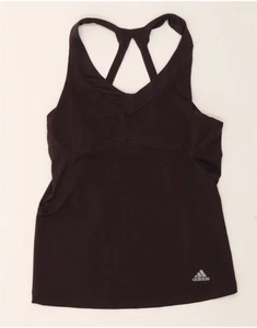ADIDAS Womens Vest Top UK 8 Small Brown Polyester FV03 - Picture 1 of 4