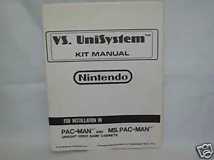 Vs. UniSystem Arcade Juego Manual Original - Imagen 1 de 1