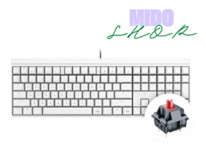 CHERRY MX BOARD 2.0S Gaming Mechanical Keyboard, Silent Red Switch [White] - Picture 1 of 4