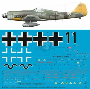 Peddinghaus 1/24 Fw 190 D-9 Markierungen Hans Dortmann 14./JG 26 Varrelbusch 3800 - Bild 1 von 1