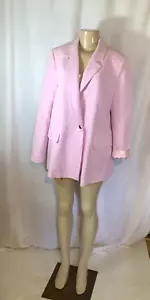 NWT ZARA WOMEN BLAZER JACKET LONG SLEEVE PINK Size XL - Picture 1 of 13
