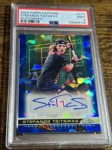 Stefanos Tsitsipas 2024 Topps Chrome Tennis Sapphire Auto #TCA-STS PSA 9 - Bild 1 von 2