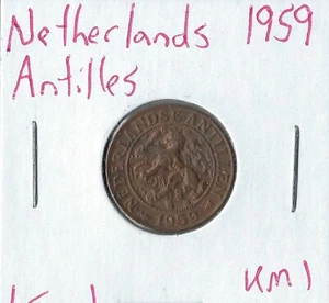 Coin Netherlands Antilles 1 Cent 1959 KM1 - Picture 1 of 3