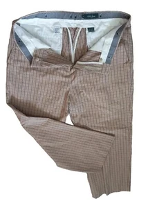 Pantalones de rendimiento activo Bobby Jones para hombre talla 36 entrepierna 25 pulgadas marrón a cuadros - Imagen 1 de 8