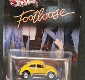 2012 Hot Wheels Yellow Volkswagen Beetle Footloose Movie Retro Entertainment - Picture 1 of 7