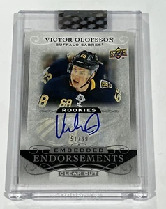 2019-20 taglio trasparente Victor Olofsson approvazioni incorporate Rookie RC auto #51/99 - Foto 1 di 4