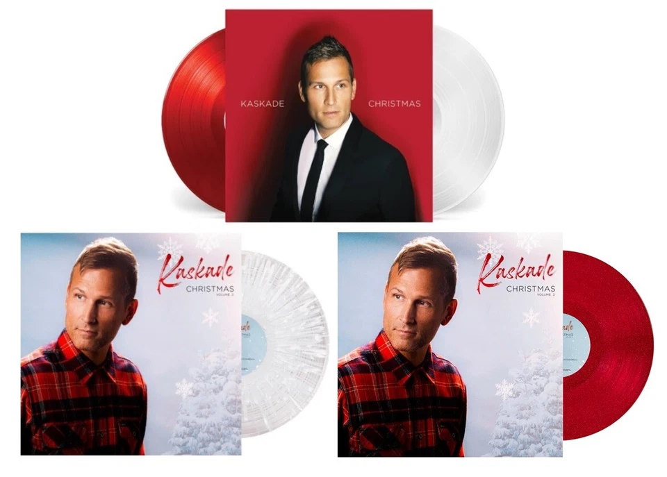 3x SEALED Christmas Vinyl Collection Kaskade Limited LP Lot Set Volume 1 & 2 Red - Image 1 of 1