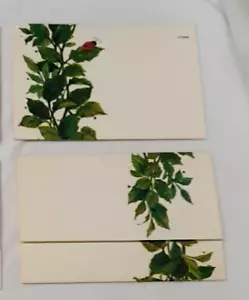 Cartoleria Saluti Cuore 5,25" x 9" aperta 5,25"x 3,75" piegata 3 FOGLI VINTAGE - Foto 1 di 5