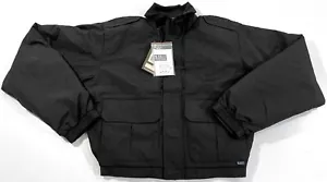 NEW MEDIUM REGULAR 5.11 TACTICAL DOUBLE DUTY RAIN JACKET BLACK 48096 PATCH - Picture 1 of 4
