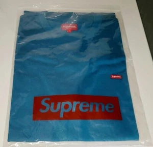 Camiseta SUPREME Logotipo Caja Pequeña S/S (FW20) - VERDE AZULADO - Grande - NUEVA EN BOLSA - Imagen 1 de 5