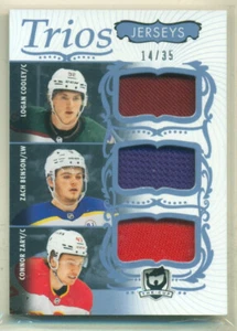 2023-24 Upper Deck THE CUP Trios Triple Rookie Jerseys COOLEY BENSON ZARY 14/35 - Picture 1 of 2