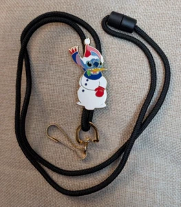 Disneyland CAST lanyard vtg disney Snowman Stitch bolo le Limited edition 1000 - Picture 1 of 3