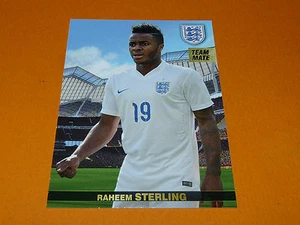 RAHEEM STERLING MANCHESTER ENGLAND 2015 PANINI FAMILY FOOTBALL UEFA EURO 2016 - Picture 1 of 2