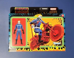 NEW Marvel Legends GHOST RIDER W/ MOTORCYCLE 3.75 Kenner Hasbro Hellcycle Retro - Picture 1 of 4