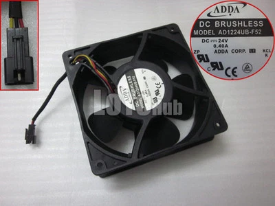 ADDA 12038 12cm AD1224UB-F52 DC24V 0.40A cooling fan 3wire 3pin - Image 1 of 3