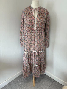 Pretty Papaya summer ditsy dress, vgc, size 16 - Picture 1 of 14