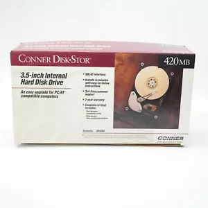 EMPTY BOX ONLY for Conner 9446 Hard Disk Drive HDD 420mb Computer Collectable - Picture 1 of 7