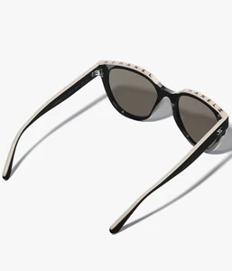 Authentic CHANEL CH5414 Butterfly Sunglasses, Black/Beige, NEW - Picture 1 of 17