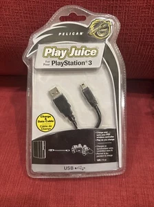 Playstation 3 Lade- & Pairing-Steuerkabel | Play Juice von Pelican | Vintage - Bild 1 von 2