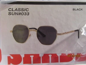 Brand New in Box MAD SHADE Designer Sunglasses Classic Retro SUN S-33 Black - Picture 1 of 2