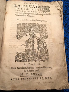 1577*EO*GESCHICHTE DEKADENZ GRIECHISCHES REICH ETAB TÜRKEI GRIECHENLAND MUSLIM BUCH BooK - Bild 1 von 24