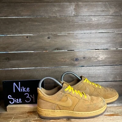 Niños Nike Air Force 1 '07 Amarillo Mineral Gamuza Informal Tenis Zapatos Talla 3 Y Foto 1 de 4