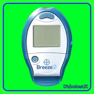 Medidor/monitor de glucosa en sangre Bayer Breeze 2 - medidor de una sola unidad - Imagen 1 de 3
