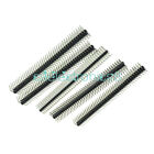 5PCS NEW 2.54mm 2 x 40 Pin Male Double Row Right Angle Pin Header Strip