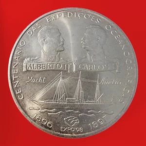 Portugal 1000 Escudos 1997 Silver Coin - Picture 1 of 2
