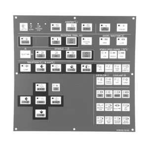 Operating Membrane Overlay 9100-92-122-20 for Hitachi Seiki CNC Machine TS15 - Picture 1 of 3