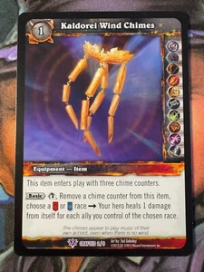 Campanas de viento Kaldorei 2/9 de World of Warcraft TCG promoción hechas a mano - Imagen 1 de 2