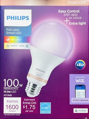 Phillips (Case Of 4) 562405 Smart LED Bulbs 100W A21 E26 - Image 1 of 4