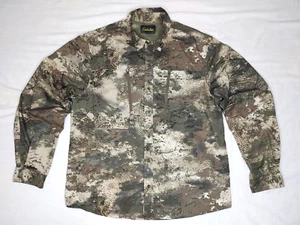 CABELA'S 4MOST O2 OCTANE CAMO HUNTING SHIRT, MEN'S L, UPF30 SUN PROTECTION - Picture 1 of 16