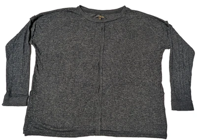 Donna Karan Ropa de Dormir Acogedor Salón Pijama Top Gris Jaspeado - Mujeres Talla Grande Pequeña Foto 1 de 4