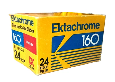 Vintage Kodak Ektachrome 160 Tungsten Film 35mm Expired 1985 New Open Box - Image 1 of 4