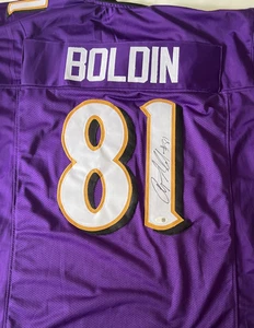 Anquan Boldin Signed Custom Baltimore Football Jersey (JSA) - Picture 1 of 3