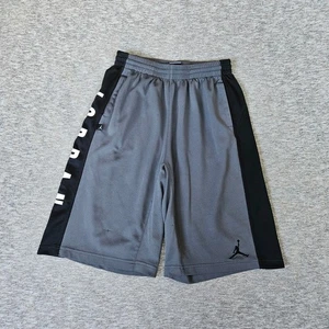 Nike Air Jordan Shorts Boys Extra Large Gray Black Jumpman Basketball Youth XL - Picture 1 of 9