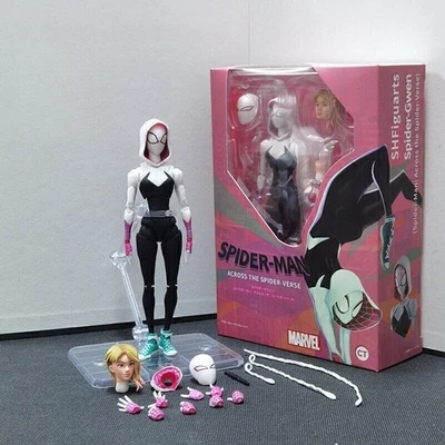 Figura de acción SHF Marvel Spider-Man Across The Spider-Verse Spider Gwen Stacy KO Foto 1 de 4