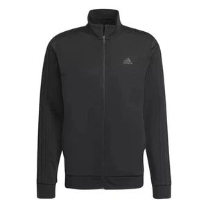 Adidas Para Hombre Talla 3XLT Cremallera Tricot Chaqueta de Pista Triple Negra 3 Rayas Nueva con Etiquetas - Imagen 1 de 9