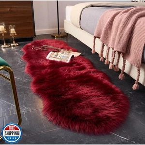 EasyJoy Ultra Soft Fluffy Shaggy Area Rug Faux Fur Rug Chair Cove - Picture 1 of 5