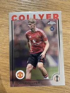 2024-25 Topps Chrome UEFA Football Tony Collyer Rookie RC Manchester United - Picture 1 of 2