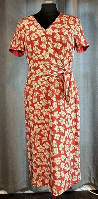 Vestido para mujer Spenser Jeremy floral rojo seda - 12 Foto 1 de 4