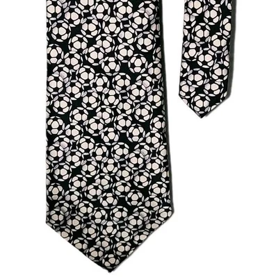 Corbata de colección 100 % seda artefactos de museo balón de fútbol impresión hecha a mano EE. UU. Foto 1 de 4