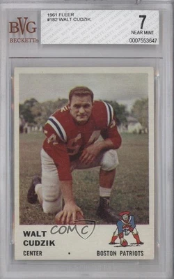 1961 Fleer Walt Cudzik #182 BVG 7 Rookie RC - Image 1 of 2