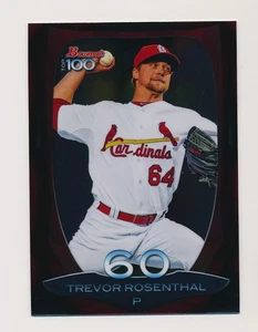 TREVOR ROSENTHAL ⚾ 2013 Bowman Chrome Top 100 Prospects Insert #BTP-60 Cardinals - Picture 1 of 2