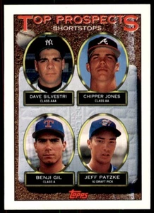 1993 Topps Dave Silvestri/Chipper Jones/Benji Gil/Jeff Patzke Baseball Cards - Picture 1 of 2