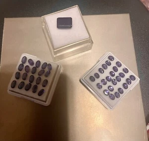 Iolite Gemstone Lot, Small Oval Cuts And One 2.79 CT Piece - Picture 1 of 3