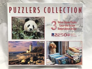 Sure Lox Puzzlers Collection 3 puzzle deluxe 2250 pezzi totali SIGILLATI - Foto 1 di 5