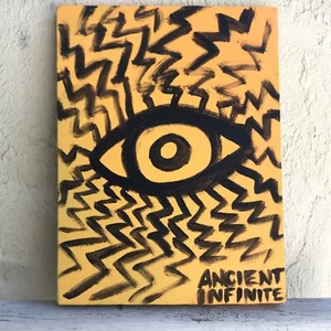 DMT EYE Psychedelic Ancient Modernism Original Oil Painting ALEX CROWLEY Signed - Picture 1 of 6